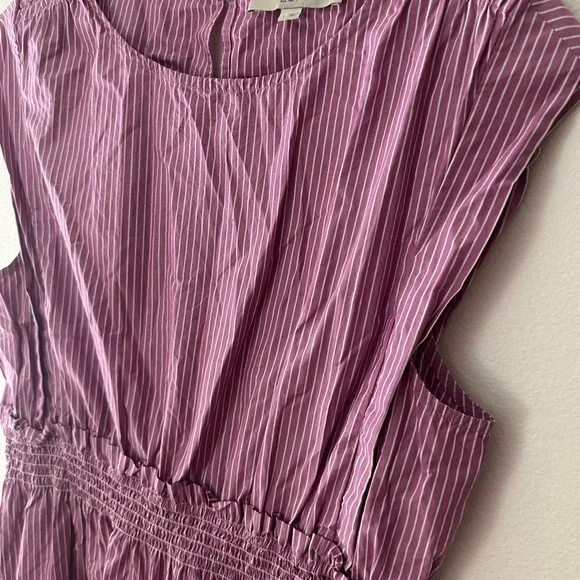 Loft Striped Poplin Midi Dress - Picture 6 of 7